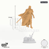 Lydia M tabletop miniature (75mm Scale) - 93 mm tall, 55 mm base, 1+1 part assembly - DM Stash 3D print by Qumi