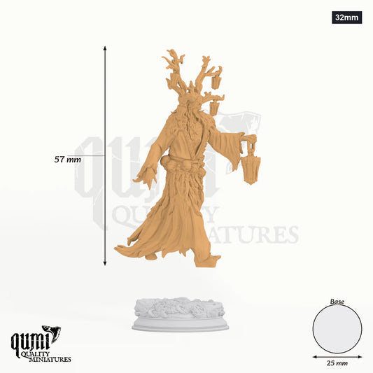 Lykteholder Tabletop-Miniatur (32mm) - 57 mm hoch, 25 mm Base, 1 Körperteil + 1 Base - DM Stash 3D-Druck von Qumi
