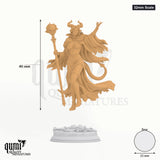 Mallory the Envious tabletop miniature (32mm Scale) - 46 mm tall, 25 mm base, 1+1 part assembly - DM Stash 3D print by Qumi