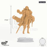 Mary-Belle Curtis tabletop miniature (75mm Scale) - 97 mm tall, 60 mm base, 1+1 part assembly - DM Stash 3D print by Qumi