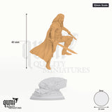 Hexhunter Mayor tabletop miniature (32mm Scale) - 40 mm tall, 25 mm base, 1+1 part assembly - DM Stash 3D print by Qumi