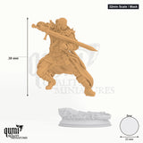 Professional Hexhunter Miniatur Mortimer tabletop miniature (32mm Scale / Mask) - 38 mm tall - DM Stash 3D print by Qumi