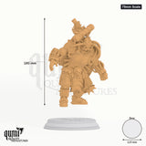 Muscles N Brains Tabletop-Miniatur (75mm Scale) - 186 mm hoch, 119 mm Base - DM Stash 3D-Druck von Qumi