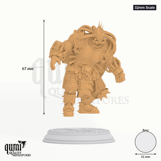 Muscles Tabletop-Miniatur (32mm Scale) - 67 mm hoch, 51 mm Base, 1 Körperteil + 1 Base - DM Stash 3D-Druck von Qumi
