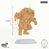 Muscles Tabletop-Miniatur (75mm Scale) - 156 mm hoch, 119 mm Base, 1 Körperteil + 1 Base - DM Stash 3D-Druck von Qumi