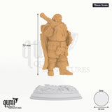 Nilyerg Dwarven Marksman Tabletop-Miniatur (75mm Scale) - 70 mm hoch, 60 mm Base - DM Stash 3D-Druck von Qumi