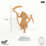 Norminos tabletop miniature (32mm) - 54 mm tall, 25 mm base, 1+1 part assembly - DM Stash 3D print by Qumi