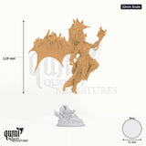 Exotic Spellmaster Nosmarka tabletop miniature (32mm Scale) - 128 mm tall, 51 mm base - DM Stash 3D print by Qumi