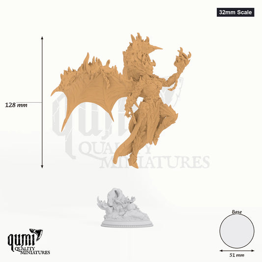 Exotic Spellmaster Nosmarka Tabletop-Miniatur (32mm Scale) - 128 mm hoch, 51 mm Base - DM Stash 3D-Druck von Qumi