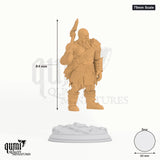 Berserker Orzei Tabletop-Miniatur (75mm Scale) - 84 mm hoch, 60 mm Base, 1 Körperteil + 1 Base - DM Stash 3D-Druck von Qumi