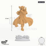 Hamelin Pansworth the Pied Piper tabletop miniature (32mm Scale) - 42 mm tall, 25 mm base - DM Stash 3D print by Qumi