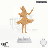 Margaux Tabletop-Miniatur (32mm Scale / Necro) - 44 mm hoch, 25 mm Base, 1 Körperteil + 1 Base - DM Stash 3D-Druck von Qumi