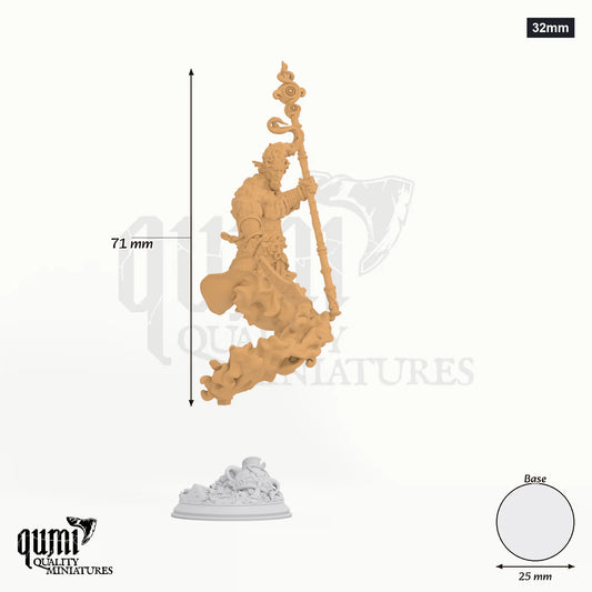 Rabasa Tabletop-Miniatur (32mm) - 71 mm hoch, 25 mm Base, 1 Körperteil + 1 Base - DM Stash 3D-Druck von Qumi