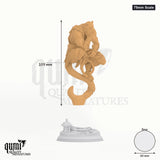 Humanoid Exotic Raiko of the Wardens tabletop miniature (75mm Scale) - 109 mm tall, 60 mm base - DM Stash 3D print by Qumi