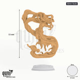 Rapunzel the Mad tabletop miniature (32mm Scale) - 53 mm tall, 25 mm base, 1+1 part assembly - DM Stash 3D print by Qumi