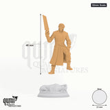 Reginald Atkinson tabletop miniature (32mm Scale) - 48 mm tall, 25 mm base, 1+1 part assembly - DM Stash 3D print by Qumi