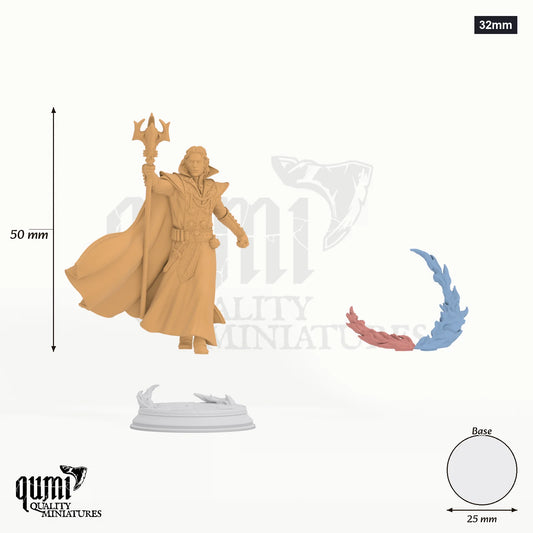 Vampire Haemomancer Renard Tabletop-Miniatur (32mm) - 50 mm hoch, 25 mm Base - DM Stash 3D-Druck von Qumi