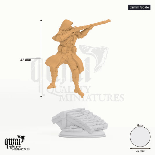 Richard tabletop miniature (32mm Scale) - 42 mm tall, 25 mm base, 1+1 part assembly - DM Stash 3D print by Qumi