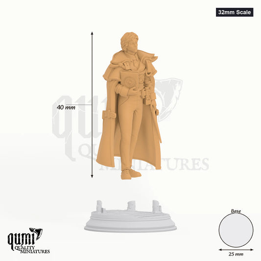 Robin Presner Tabletop-Miniatur (32mm Scale) - 40 mm hoch, 25 mm Base, 1 Körperteil + 1 Base - DM Stash 3D-Druck von Qumi
