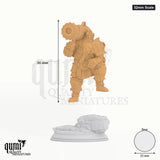Rook tabletop miniature (32mm Scale) - 36 mm tall, 25 mm base, 1+1 part assembly - DM Stash 3D print by Qumi