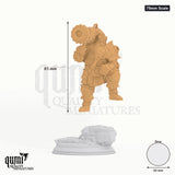 Rook tabletop miniature (75mm Scale) - 85 mm tall, 60 mm base, 1+1 part assembly - DM Stash 3D print by Qumi