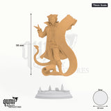 Rumpelstiltskin tabletop miniature (75mm Scale) - 98 mm tall, 60 mm base, 1+1 part assembly - DM Stash 3D print by Qumi