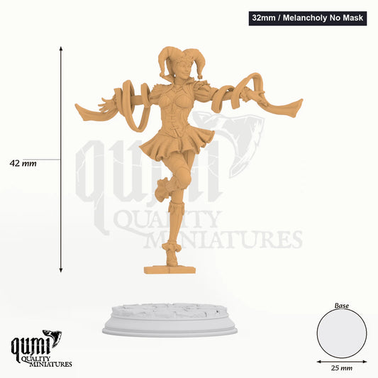 Sombre Vampire Sanguine Tabletop-Miniatur (32mm / Melancholy No Mask) - 42 mm hoch, 25 mm Base - DM Stash 3D-Druck von Qumi