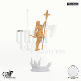 Sara tabletop miniature (75mm Scale) - 128 mm tall, 60 mm base, 1+1 part assembly - DM Stash 3D print by Qumi