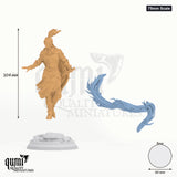 Selrina tabletop miniature (75mm Scale) - 120 mm tall, 60 mm base, 2+1 part assembly - DM Stash 3D print by Qumi