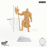 Ser Claudius tabletop miniature (75mm Scale) - 108 mm tall, 60 mm base, 1+1 part assembly - DM Stash 3D print by Qumi