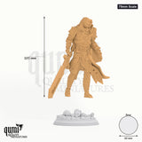 Ser Gaston tabletop miniature (75mm Scale) - 105 mm tall, 60 mm base, 1+1 part assembly - DM Stash 3D print by Qumi