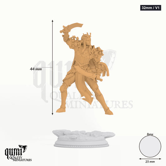 Blessed Servants of Vaezirak Tabletop-Miniatur (32mm / V1) - 44 mm hoch, 25 mm Base - DM Stash 3D-Druck von Qumi