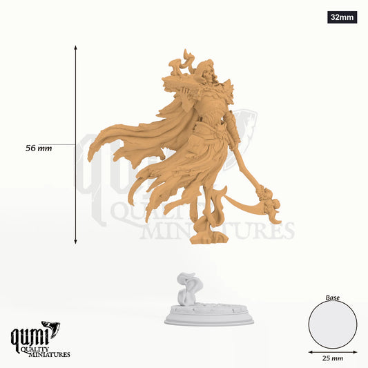 Siltharis Tabletop-Miniatur (32mm) - 56 mm hoch, 25 mm Base, 1 Körperteil + 1 Base - DM Stash 3D-Druck von Qumi