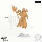 Sir Albert Tabletop-Miniatur (32mm Scale) - 49 mm hoch, 25 mm Base, 1 Körperteil + 1 Base - DM Stash 3D-Druck von Qumi
