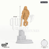 Halfling Humanoid Skillet Tabletop-Miniatur (75mm Scale) - 69 mm hoch, 60 mm Base - DM Stash 3D-Druck von Qumi
