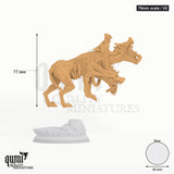 Slagsting Blood Hounds Tabletop-Miniatur (75mm scale / V2) - 77 mm hoch, 60 mm Base - DM Stash 3D-Druck von Qumi