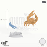 Sea Snippy tabletop miniature (32mm) - 95 mm tall, 76 mm base, 2+1 part assembly - DM Stash 3D print by Qumi