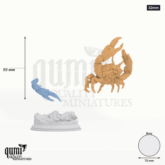 Sea Snippy tabletop miniature (32mm) - 95 mm tall, 76 mm base, 2+1 part assembly - DM Stash 3D print by Qumi