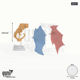 Sonari Bat Monstrosity Tabletop-Miniatur (32mm) - 350 mm hoch, 483 mm Spannweite, 76 mm Base - DM Stash 3D-Druck von Qumi
