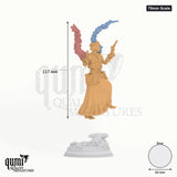 Half Elf Druid Tasmin tabletop miniature (75mm Scale) - 117 mm tall, 60 mm base - DM Stash 3D print by Qumi