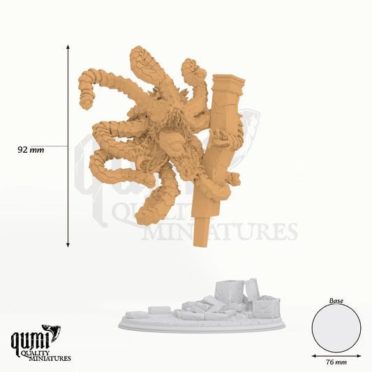 The Devouring Eye Tabletop-Miniatur - 92 mm hoch, 76 mm Base, 1 Körperteil + 1 Base - DM Stash 3D-Druck von Qumi