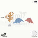 Elder Vampire Theldranax the Tabletop-Miniatur (75mm) - 206 mm hoch, 332 mm Spannweite - DM Stash 3D-Druck von Qumi