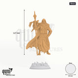 One Eyed Wanderer tabletop miniature (75mm) - 127 mm tall, 60 mm base, 1+1 part assembly - DM Stash 3D print by Qumi