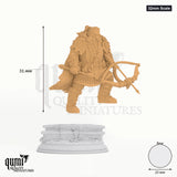 Tokrik Tabletop-Miniatur (32mm Scale) - 30 mm hoch, 25 mm Base, 1 Körperteil + 1 Base - DM Stash 3D-Druck von Qumi