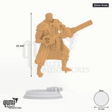 Inventor Tomas tabletop miniature (32mm Scale) - 41 mm tall, 25 mm base, 1+1 part assembly - DM Stash 3D print by Qumi