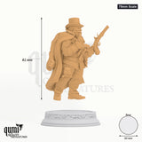 Gangster Torgrik Tall Hat Tabletop-Miniatur (75mm Scale) - 82 mm hoch, 60 mm Base - DM Stash 3D-Druck von Qumi