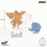 Sorcereress Tyria Ravensong tabletop miniature (75mm Scale) - 121 mm tall, 60 mm base - DM Stash 3D print by Qumi