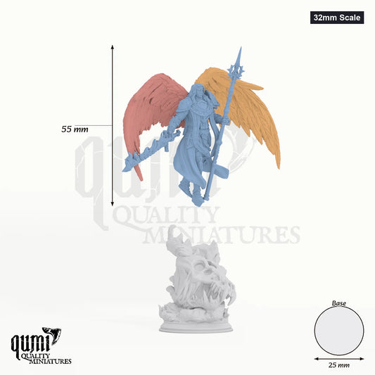 Tyrius the Reborn Tabletop-Miniatur (32mm Scale) - 55 mm hoch, 25 mm Base - DM Stash 3D-Druck von Qumi