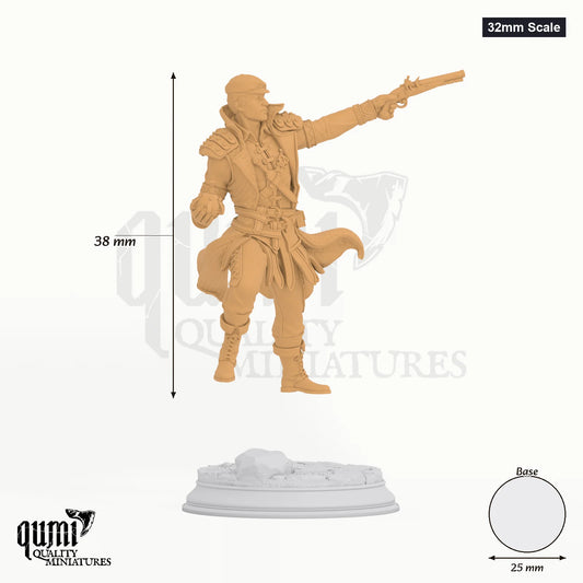 Soldiers of the Underkeepers tabletop miniature (32mm Scale) - 38 mm tall, 25 mm base - DM Stash 3D print by Qumi