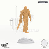 Forgotten Knights Tabletop-Miniatur (75mm Scale / V1) - 94 mm hoch, 60 mm Base - DM Stash 3D-Druck von Qumi